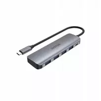 usb hub 20 - UNITEK Hub Active USB-C 4X USB 3.1 Gen1 microUSB H1107A - 4 nuotrauka