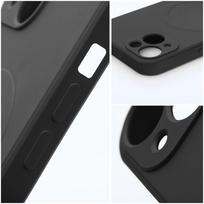 withu - Apple iPhone 13 Pro Max Silicone Case with MagSafe - Juodas (Black) - 9 nuotrauka