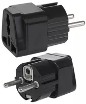 adapteris uk eu - Maclean MCE155 UK on EU Plug Black - 4 nuotrauka