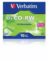 cd rw - Duomenų laikmena Verbatim, 700MB - 2 nuotrauka