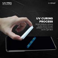veikantys - UV PRO Tempered Glass X-ONE - for Samsung Galaxy S21 Ultra (case friendly) - working fingerprint sensor - 3 nuotrauka