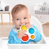 montessori zaislai - Woopie BABY POP IT Montessori sensorinis žaislas-kramtukas - 5 nuotrauka