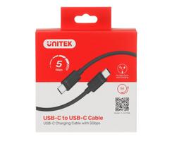 y usb - Unitek Y-C477BK USB Type-C Cable 1m Black - 2 nuotrauka