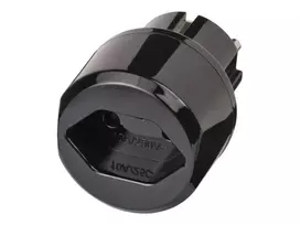 adapteris kelioninis - Brennenstuhl 1508480 Kelionių adapteris ES į Šveicariją Juodas (Black) - 2 nuotrauka