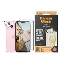 screen protector iphone 15 - PanzerGlass "D3O Hardcase + Screen Protector UWF + Lens iPhone 15" Transparent - 5 nuotrauka