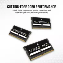 32gb operatyvioji atmintis - Corsair Vengeance Juodas (Black) DDR5 64GB (2x32GB) 5600MHz SO-DIMM - 2 nuotrauka