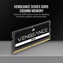 32gb operatyvioji atmintis - Corsair Vengeance Juodas (Black) DDR5 64GB (2x32GB) 5600MHz SO-DIMM - 3 nuotrauka
