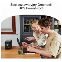 ups 1000va - Green Cell UPS PowerProof 1500VA 1050W LCD - 4 nuotrauka