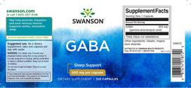 mg 100 - Swanson GABA 500 mg - 100 kapsulių - 2 nuotrauka