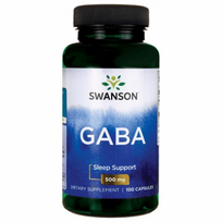 mg 100 - Swanson GABA 500 mg - 100 kapsulių - 4 nuotrauka