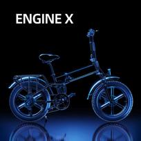 engwe elektrinis - Engwe Engine X 750W 20" elektrinis sulankstomas dviratis raudonas (Red) - 3 nuotrauka