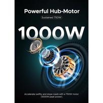 engwe elektrinis - Engwe M20, 20", Juodas (Black), 1000W, 13Ah - 3 nuotrauka