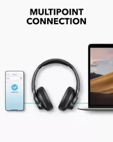 aaa baterijos - Anker Soundcore Wireless Over-Ear Headphones | Q11i | Bluetooth | Gray | A3005GA1 - 2 nuotrauka