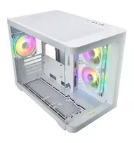 kompiuteris mini korpusas itx - FSP S380-WA Baltas (White) Micro Tower - 8 nuotrauka