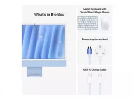 apple imac m4 - Apple iMac 24" 4.5K Retina M4 16GB 512GB SSD Mėlynas (Blue) - 2 nuotrauka