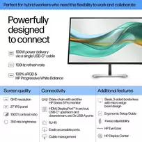 qhd 27 - HP Series 5 Pro 527pu 27" QHD USB-C Monitor - 4 nuotrauka
