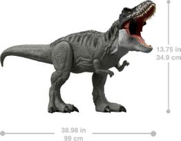 jurassic world tyrannosaurus - MATTEL JURASSIC WORLD Rebirth Super Colossal Tyrannosaurus Rex, JGB52 - 6 nuotrauka