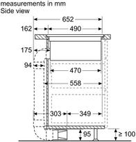 integruota indukcine kaitlente - Neff T58PL6EX2 - 4 nuotrauka