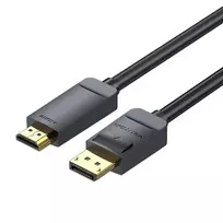 displayport 2.0 cable 2m - Vention HAGBH DisplayPort 1.2 - HDMI 1.4 kabelis 2m, 4K 30Hz Juodas (Black) - 2 nuotrauka