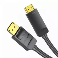 displayport 2.0 cable 2m - Vention HAGBH DisplayPort 1.2 - HDMI 1.4 kabelis 2m, 4K 30Hz Juodas (Black) - 3 nuotrauka