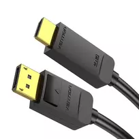 displayport 2.0 cable 2m - Vention HAGBH DisplayPort 1.2 - HDMI 1.4 kabelis 2m, 4K 30Hz Juodas (Black) - 4 nuotrauka