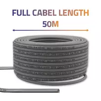 cat6a kabelis copper - Qoltec UTP Patchcord Cable CAT6 50m Pilkas (Grey) - 2 nuotrauka