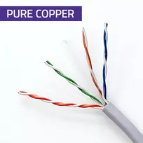 cat6a kabelis copper - Qoltec UTP Patchcord Cable CAT6 50m Pilkas (Grey) - 3 nuotrauka