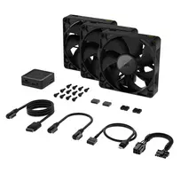 corsair case - Corsair iCUE LINK RX120 3-Pack 120 mm Juodas (Black) Korpuso Ventiliatorius - 2 nuotrauka