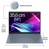 arc ultra - HP Pavilion Plus 14-ew1152ng 14" WQXGA IPS 120Hz, Intel Core Ultra 5 125H, 16 GB, 512 GB, Juodas (Black) - 14 nuotrauka