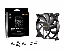 kompiuterio ausintuvas - Be quiet! SHADOW WINGS 2 PWM 140MM BLACK TL9V3X - 2 nuotrauka