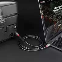 usb b c - CABLE USB2 C-B 3M/ANTHRA 36943 LINDY - 2 nuotrauka