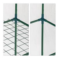 skaidri pvc plevele - Bonideco Skaidrus mini šiltnamis daigykla augalams 193x58x36cm., žalios spalvos - 4 nuotrauka