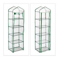 skaidri pvc plevele - Bonideco Skaidrus mini šiltnamis daigykla augalams 193x58x36cm., žalios spalvos - 5 nuotrauka