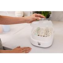 buteliai - MOMINI QuickSteam buteliukų sterilizatorius Baltas (White) - 5 nuotrauka