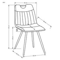 valgomojo - Valgomojo kėdė K521, juoda, 50 - 58 cm x 46 cm x 83 cm - 2 nuotrauka