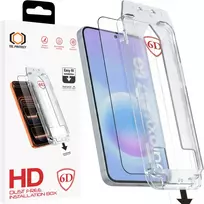 Tel Protect Dust-Free Easy Fit Full Glue 6D Grūdintas stiklas Samsung Galaxy A56 5G Juodas (Black)