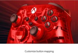 pultelis xbox - Microsoft Xbox Wireless Controller Pulse Cipher Special Edition Raudona (Red) - 3 nuotrauka