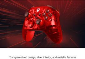 pultelis xbox - Microsoft Xbox Wireless Controller Pulse Cipher Special Edition Raudona (Red) - 6 nuotrauka