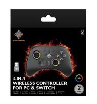 game controller - Deltaco GAM-184 Wireless 3-in-1 PC & Switch Controller Juodas (Black) - 2 nuotrauka