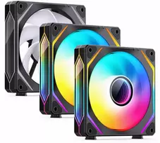 120mm fan - Jonsbo ZL-120BR PWM ARGB 120mm Black 3-Pack - 1 nuotrauka
