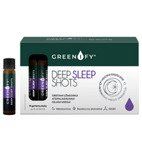 shot -  GREENIFY kokybiškam miegui ir atsipalaidavimui DEEP SLEEP SHOTS, 10 buteliukų - 3 nuotrauka