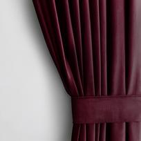 Naktinė užuolaida Restilo Velvet, raudona sp., 140 cm x 270 cm