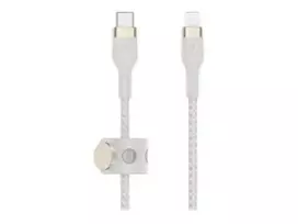 lightning mfi - Belkin CAA011BT1MWH USB kabelis 1 m USB C USB C/Lightning Balta - 3 nuotrauka