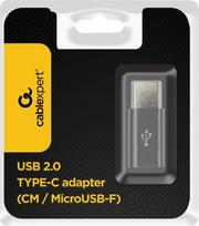 type c i usb a - Gembird Adapter USB / Micro USB Black - 2 nuotrauka