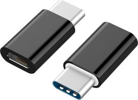 type c i usb a - Gembird Adapter USB / Micro USB Black - 3 nuotrauka