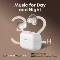 anker soundcore - Anker Soundcore AeroClip White (Baltos) - 4 nuotrauka