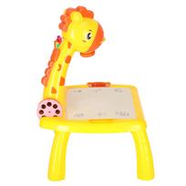 staliukas lavinamasis - Ikonka Vaikiškas projektorius piešimui ir stalas Žirafa Geltona (Giraffe Yellow) - 4 nuotrauka