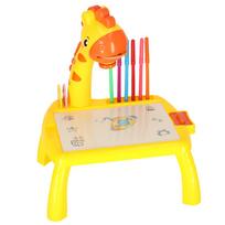 staliukas lavinamasis - Ikonka Vaikiškas projektorius piešimui ir stalas Žirafa Geltona (Giraffe Yellow) - 5 nuotrauka