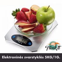 svarstykles 0 1g - Elektroninės virtuvinės svarstyklės 5KG/1G - 1 nuotrauka