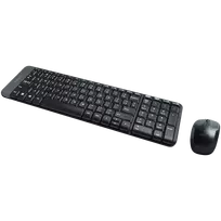 belaide pele logitech - Logitech MK220 Belaidis klaviatūros ir pelės rinkinys (Juodas - Black) - 3 nuotrauka